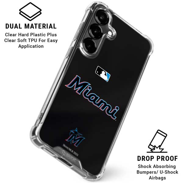 MLB Miami Marlins Jersey Alternate Galaxy S26 Clear Case