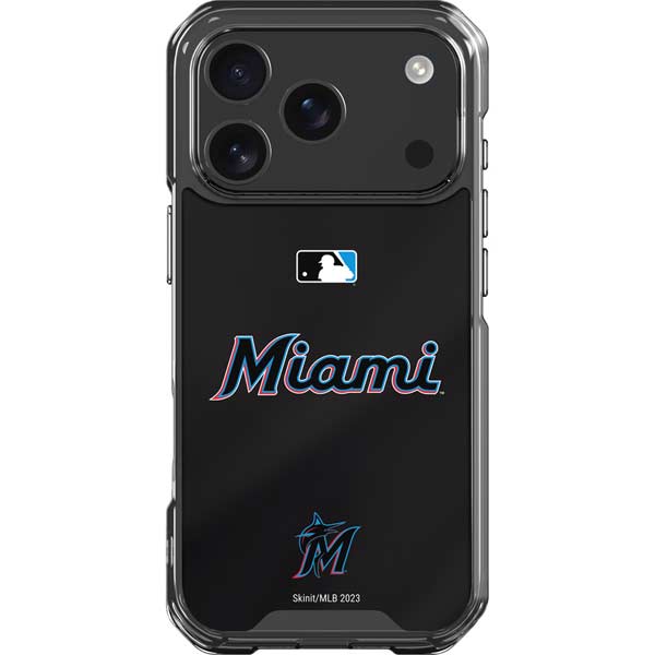MLB Miami Marlins Jersey Alternate iPhone 17 Pro Clear Case