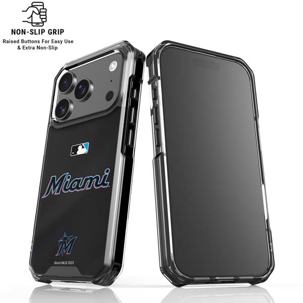 MLB Miami Marlins Jersey Alternate iPhone 17 Pro Clear Case