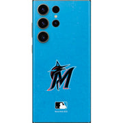 MLB Miami Marlins Solid Distressed Galaxy Skins