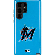 MLB Miami Marlins Solid Distressed Galaxy Cases