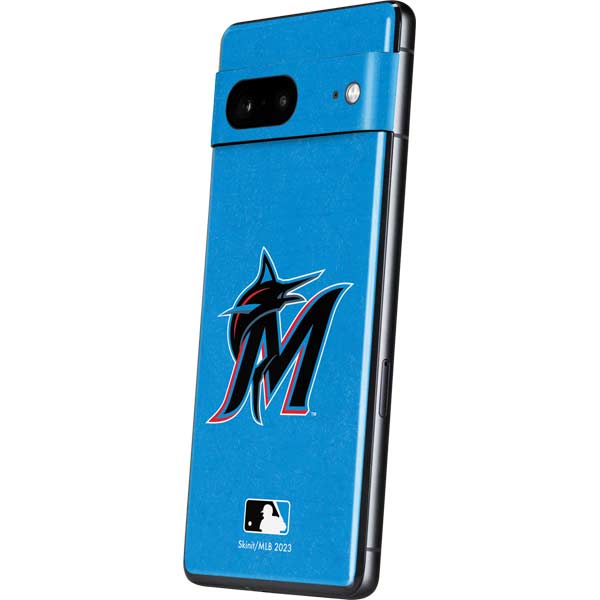 MLB Miami Marlins Solid Distressed Pixel Skins