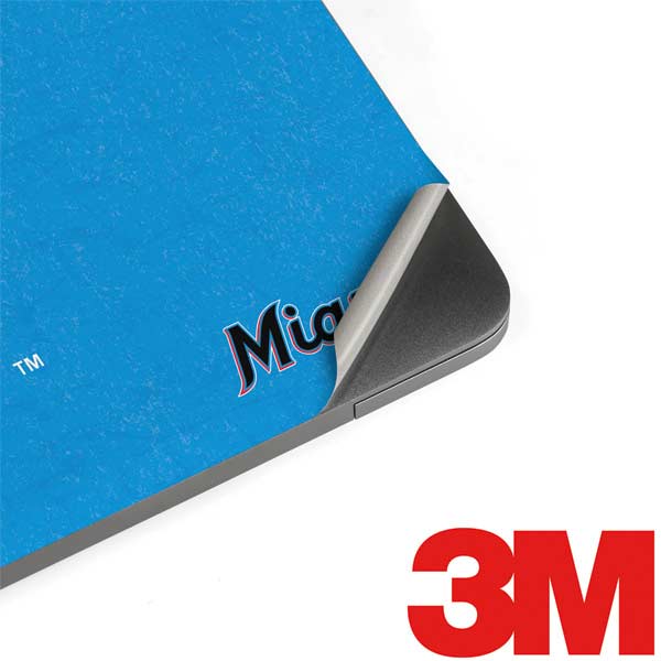 MLB Miami Marlins Solid Distressed MacBook Skins