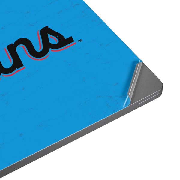 MLB Miami Marlins Solid Distressed Laptop Skins