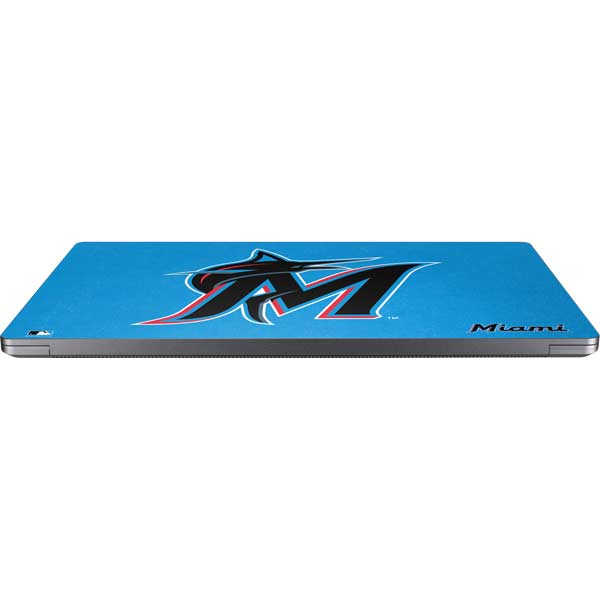 MLB Miami Marlins Solid Distressed Laptop Skins