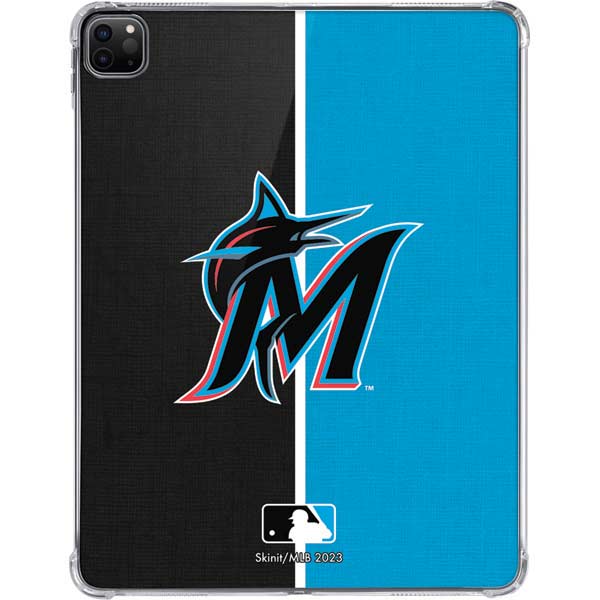 MLB Miami Marlins Split iPad Pro 11in (2024) Clear Case
