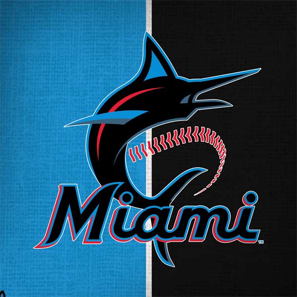 MLB Miami Marlins Split MacBook Skins