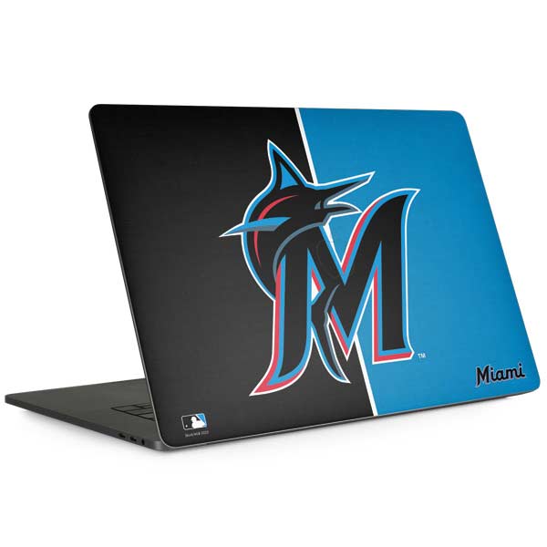 MLB Miami Marlins Split MacBook Skins