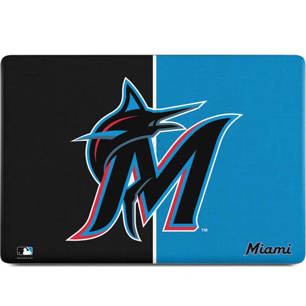 MLB Miami Marlins Split MacBook Skins