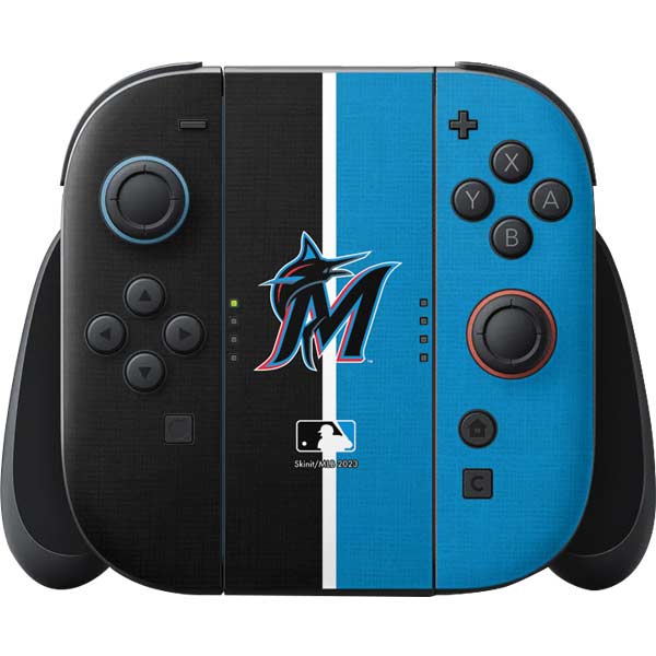 MLB Miami Marlins Split Nintendo Skins