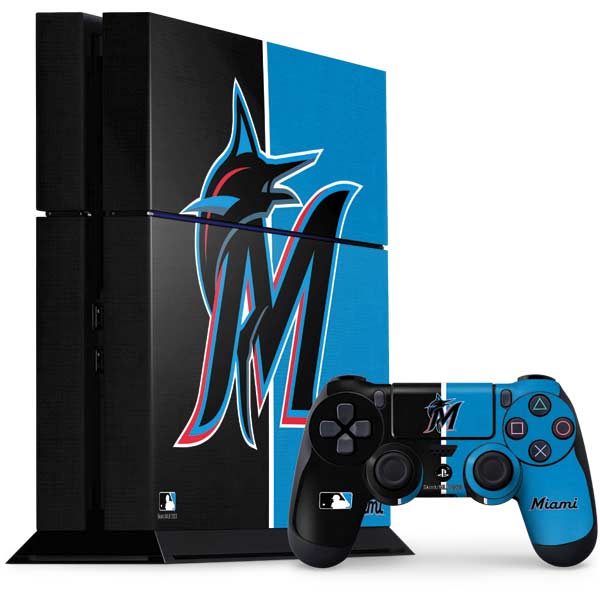 MLB Miami Marlins Split PlayStation PS4 Skins