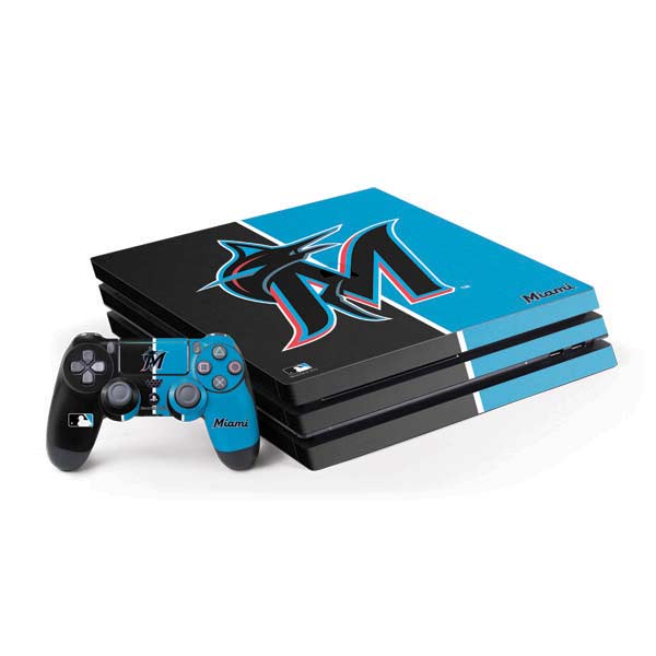 MLB Miami Marlins Split PlayStation PS4 Skins