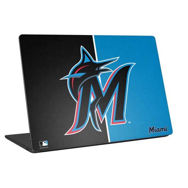 MLB Miami Marlins Split Laptop Skins