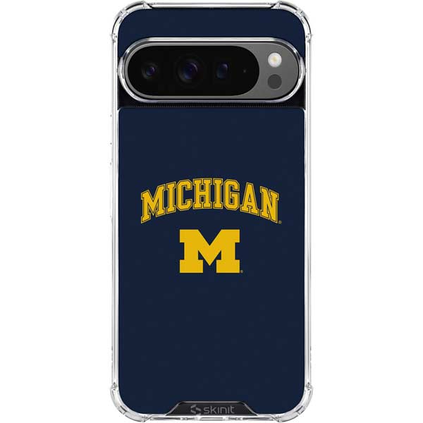 University of Michigan M Google Pixel 10 Pro Clear Case
