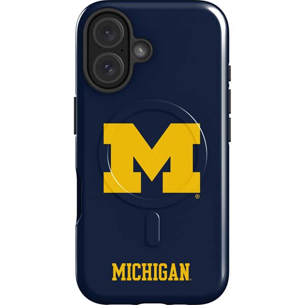 University of Michigan M Logo iPhone 16 Plus Magsafe Impact Case