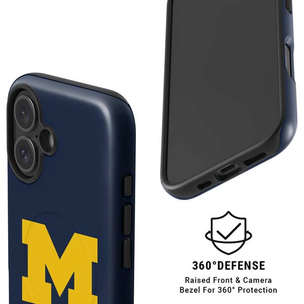 University of Michigan M Logo iPhone 16 Plus Magsafe Impact Case