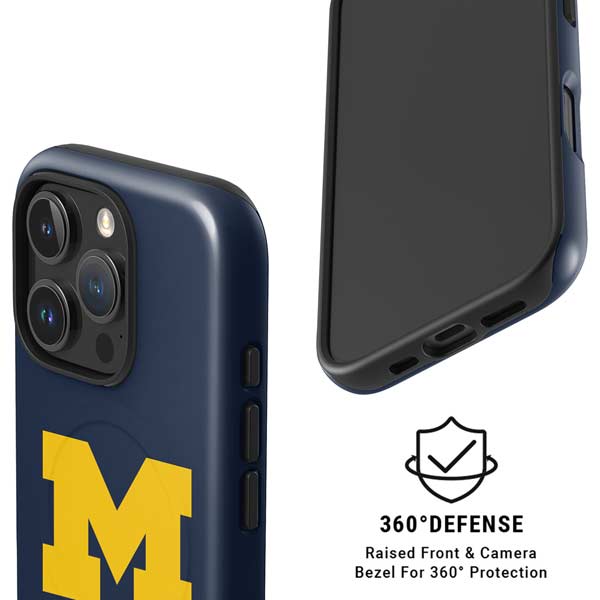 University of Michigan M Logo iPhone 16 Pro Max Magsafe Impact Case