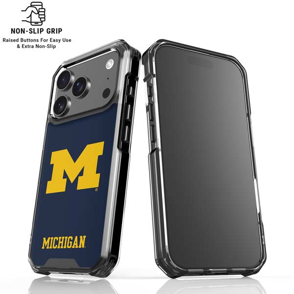 University of Michigan M Logo iPhone 17 Pro Clear Case