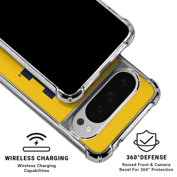 University of Michigan M Logo Yellow Google Pixel 10 Pro XL Clear Case