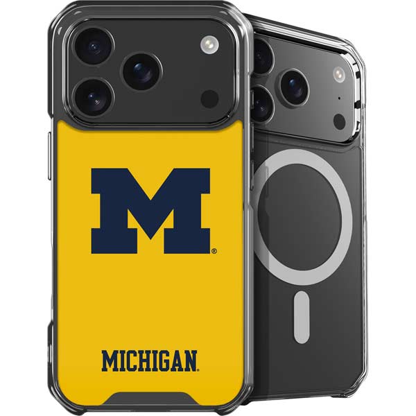 University of Michigan M Logo Yellow iPhone 17 Pro Max MagSafe Case
