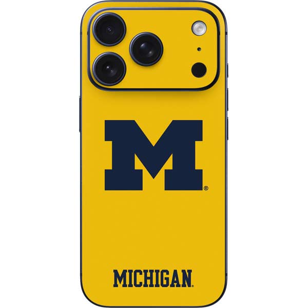 University of Michigan M Logo Yellow iPhone 17 Pro Max Skin