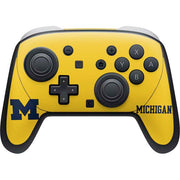 University of Michigan M Logo Yellow Nintendo Switch 2 (2025) Pro Controller Skin