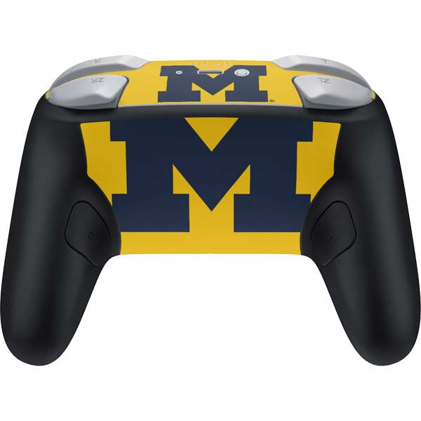 University of Michigan M Logo Yellow Nintendo Switch 2 (2025) Pro Controller Skin