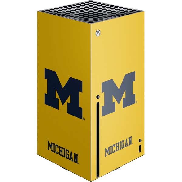Michigan M Logo Yellow Xbox One Elite Controller Skin