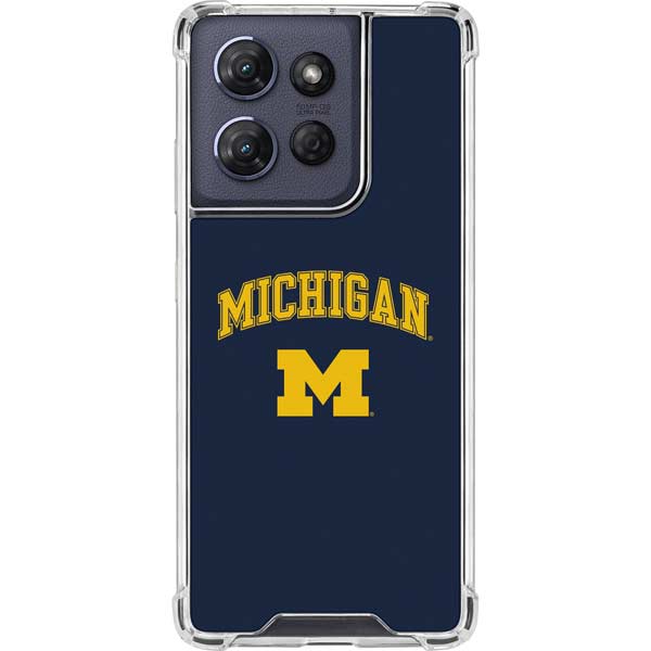 University of Michigan M Moto G Play 5G (2025) Clear Case