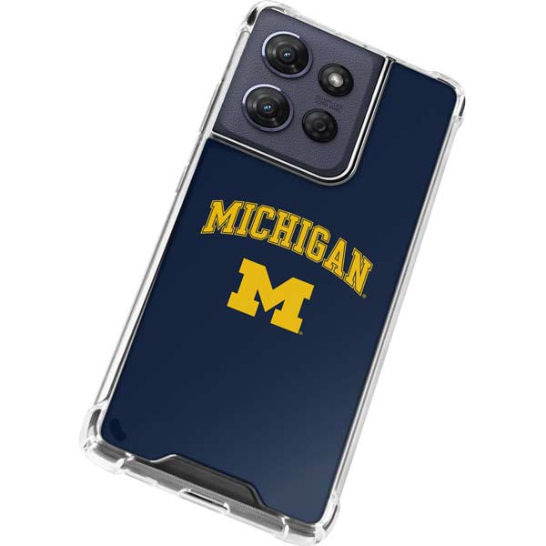 University of Michigan M Moto G Play 5G (2025) Clear Case