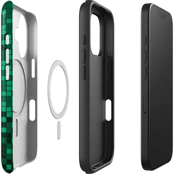 Michigan State University Spartans Digital Pixels iPhone 16 Plus Magsafe Impact Case