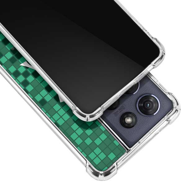 Michigan State University Spartans Digital Pixels Moto G 5G (2025) Clear Case