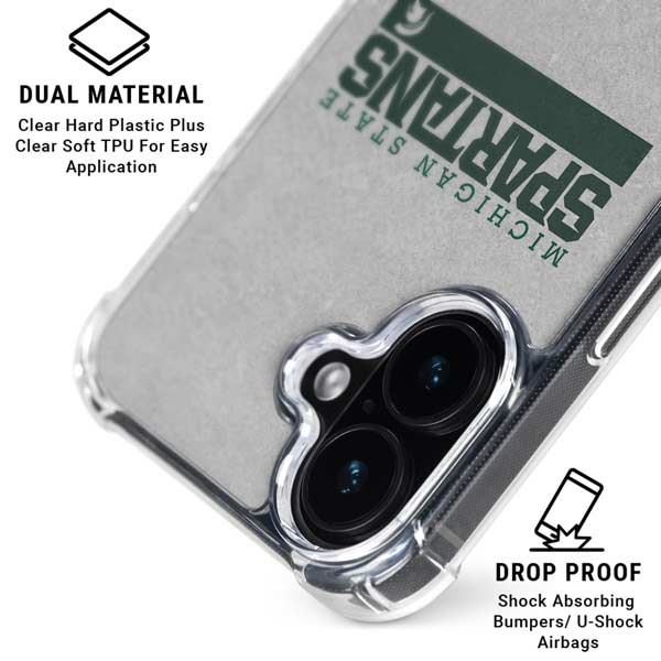 Michigan State University Spartans Marquee iPhone 16 MagSafe Case