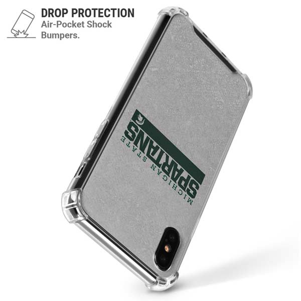 Michigan State University Spartans Marquee iPhone X/XS Clear Case