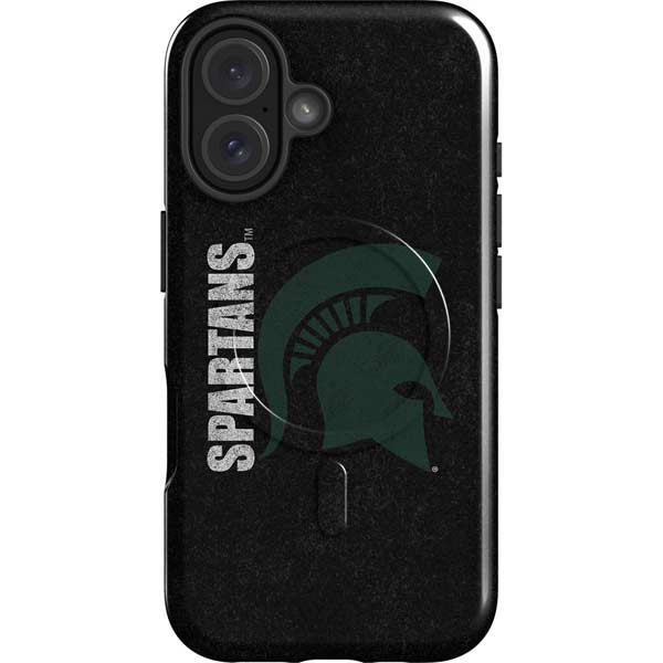 Michigan State University Bold Spartans Logo iPhone 16 Plus Magsafe Impact Case