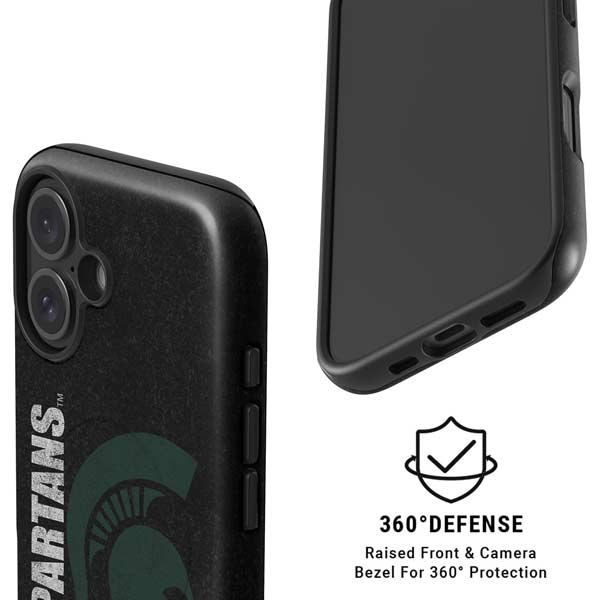 Michigan State University Bold Spartans Logo iPhone 16 Plus Magsafe Impact Case