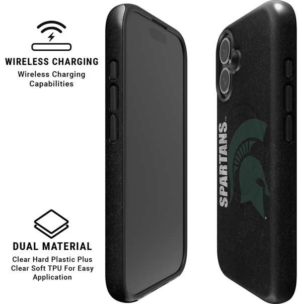 Michigan State University Bold Spartans Logo iPhone 16 Plus Magsafe Impact Case
