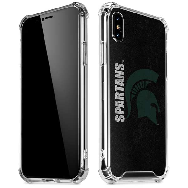 Michigan State University Bold Spartans Logo iPhone X/XS Clear Case