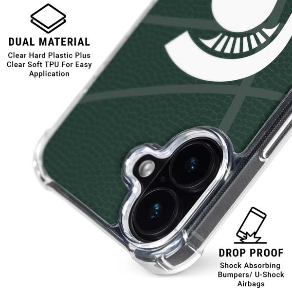 Michigan State University Green Basketball iPhone 17 MagSafe Case