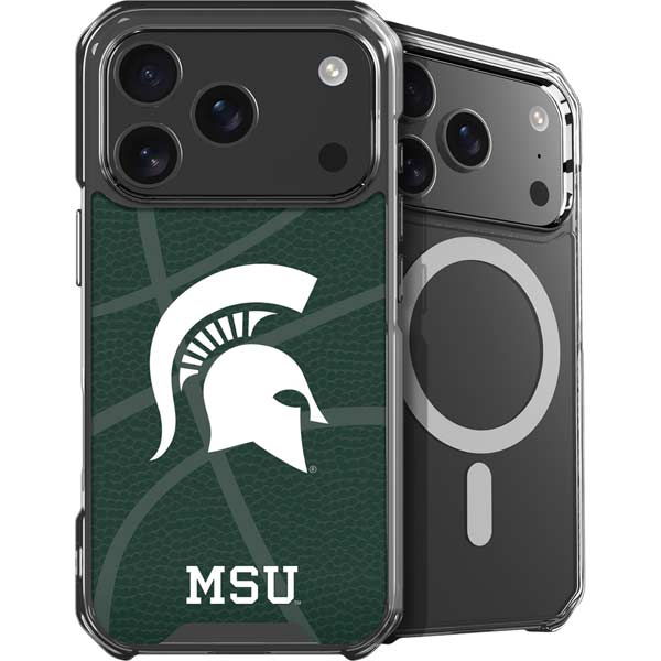 Michigan State University Green Basketball iPhone 17 Pro MagSafe Case