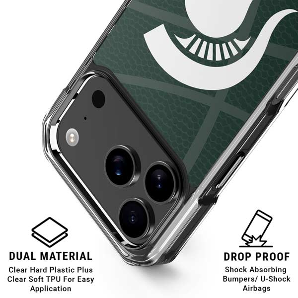 Michigan State University Green Basketball iPhone 17 Pro MagSafe Case