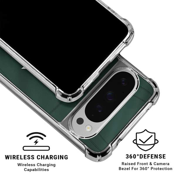 Michigan State University Green Jersey Google Pixel 10 Pro Clear Case