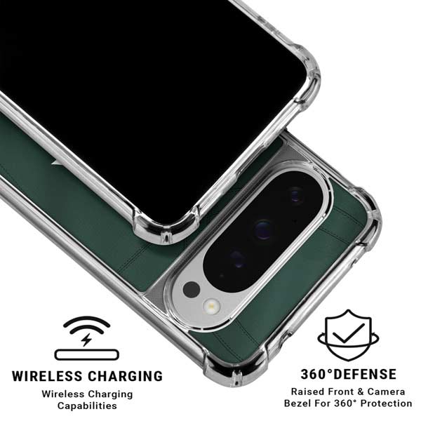 Michigan State University Green Jersey Google Pixel 10 Pro XL Clear Case