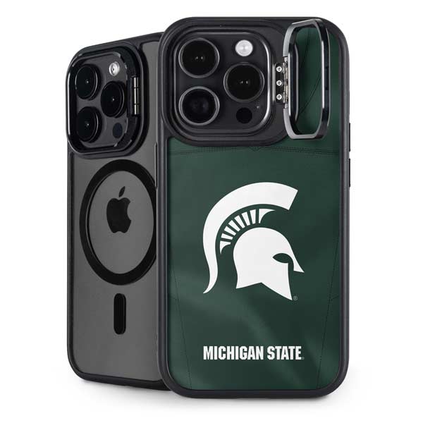 Michigan State University Green Jersey iPhone 14 Pro Max Kickstand Case