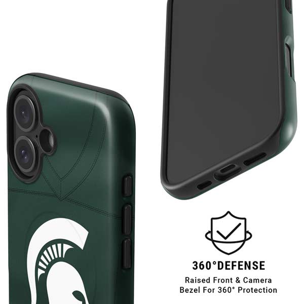 Michigan State University Green Jersey iPhone 16 Magsafe Impact Case