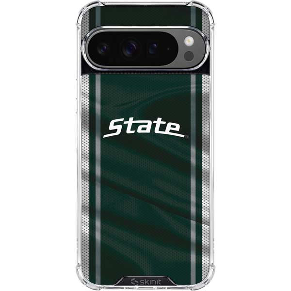 Michigan State University Jersey Grey Google Pixel 10 Pro Clear Case