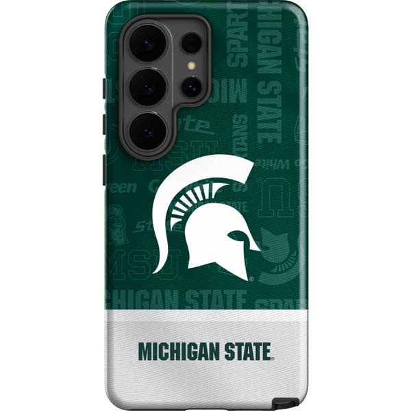 Michigan State University Jersey Split Galaxy S26 Ultra Impact Case