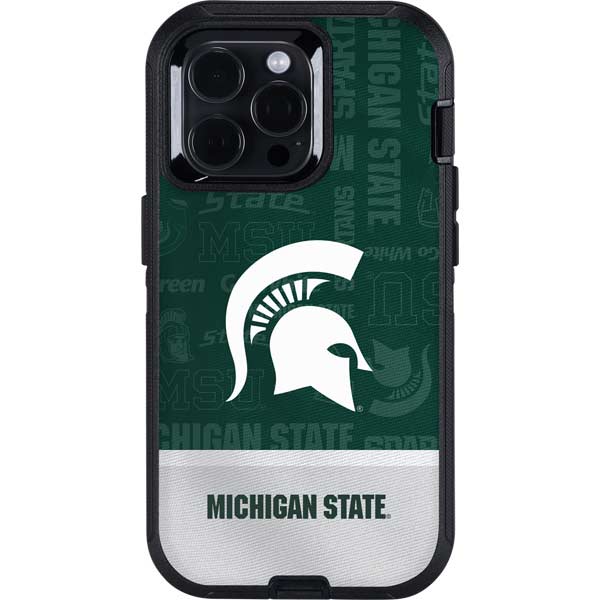 Michigan State University Jersey Split Otterbox Defender iPhone Skin