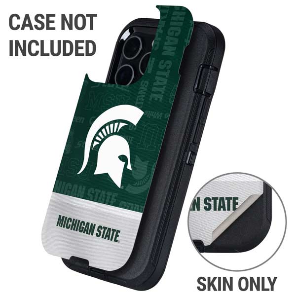 Michigan State University Jersey Split Otterbox Defender iPhone Skin