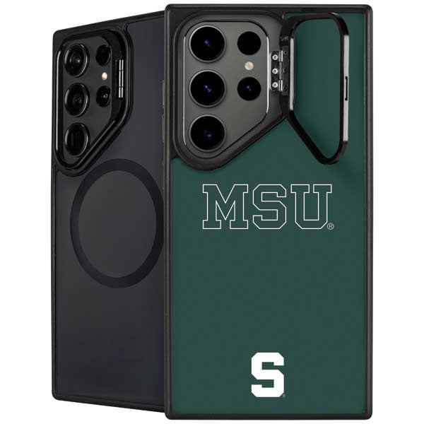 Michigan State University MSU Letters Galaxy S26 Ultra Kickstand Case